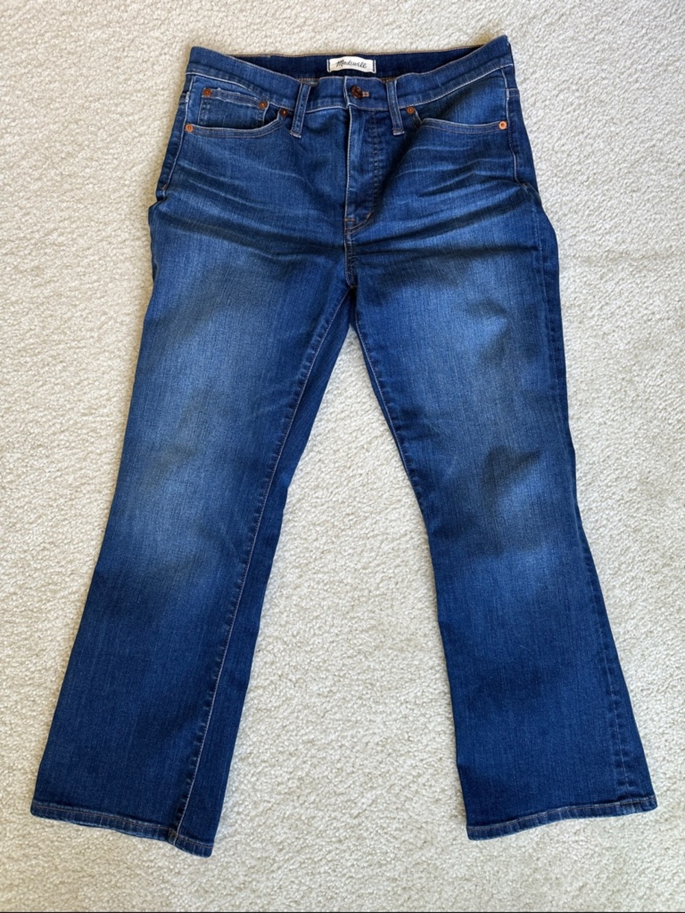 Madewell Midwash Cali- boot cut Jeans